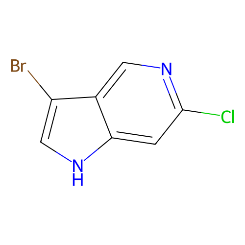 3-bromo-6-chloro-1H-pyrrolo[3,2-c]pyridine，1000341-61-6，97%，阿拉丁产品图