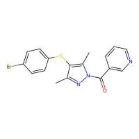 3-({4-[(4-bromophenyl)thio]-3,5-dimethyl-1H-pyrazol-1-yl}carbonyl)pyridine，6073-04-7，阿拉丁