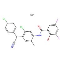 Closantel Sodium，61438-64-0，10mM in DMSO，阿拉丁