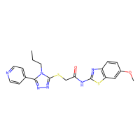 N-(6-methoxy-1,3-benzothiazol-2-yl)-2-[(4-propyl-5-pyridin-4-yl-1,2,4-triazol-3-yl)sulfanyl]acetamide，Moligand™，阿拉丁