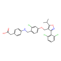 2-(4-((2-Chloro-4-((3-(2,6-dichlorophenyl)-5-isopropylisoxazol-4-yl)methoxy)benzyl)amino)phenyl)acetic acid,Moligand™,阿拉丁