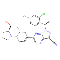 1-[(1R)-1-(2,4-Dichlorophenyl)ethyl]-6-[(4S,5R)-4-[(2S)-2-(hydroxymethyl)pyrrolidin-1-yl]-5-methylcyclohexen-1-yl]pyrazolo[3,4-b]pyrazine-3-carbonitrile，Moligand™，阿拉丁