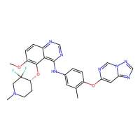 5-[[(4R)-3,3-difluoro-1-methyl-4-piperidyl]oxy]-6-methoxy-N-[3-methyl-4-([1,2,4]triazolo[1,5-c]pyrimidin-7-yloxy)phenyl]quinazolin-4-amine，2414056-31-6，阿拉丁