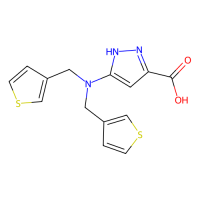 3-[bis(thiophen-3-ylmethyl)amino]-1H-pyrazole-5-carboxylic acid，Moligand™，阿拉丁
