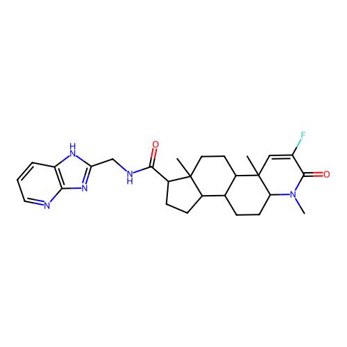 (1S,9aS,11aS)-8-fluoro-N-(1H-imidazo[4,5-b]pyridin-2-ylmethyl)-6,9a,11a-trimethyl-7-oxo-2,3,3a,3b,4,5,5a,9b,10,11-decahydro-1H-indeno[5,4-f]quinoline-1-carboxamide，阿拉丁产品图