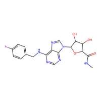 (2S,3S,4R,5R)-3,4-dihydroxy-5-[6-[(4-iodophenyl)methylamino]purin-9-yl]-N-methyloxolane-2-carboxamide，阿拉丁