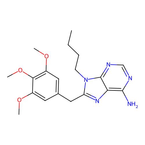 9-Butyl-8-(3,4,5-trimethoxybenzyl)-9H-purin-6-amine,352519-21-2,阿拉丁产品图
