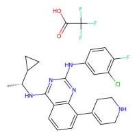 N2-(3-chloro-4-fluoro-phenyl)-N4-[(1R)-1-cyclopropylethyl]-8-(1,2,3,6-tetrahydropyridin-4-yl)quinazoline-2,4-diamine 2,2,2-trifluoroacetic acid，2248670-95-1，阿拉丁