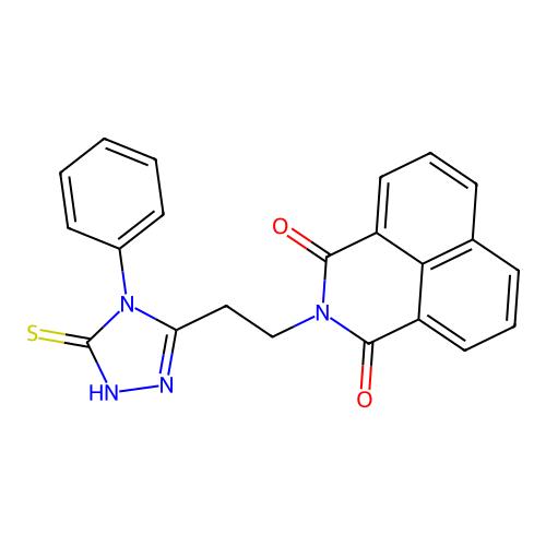 2-[2-(4-phenyl-5-sulfanylidene-1H-1,2,4-triazol-3-yl)ethyl]benzo[de]isoquinoline-1,3-dione，314261-91-1，阿拉丁产品图