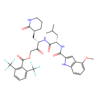 [(3S)-3-[[(2S)-2-[(4-methoxy-1H-indole-2-carbonyl)amino]-4-methylpentanoyl]amino]-2-oxo-4-[(3S)-2-oxopiperidin-3-yl]butyl] 2,6-bis(trifluoromethyl)benzoate，Moligand™，阿拉丁