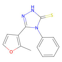 5-(2-甲基-3-呋喃)-4-苯基-4H-1,2,4-三唑-3-硫醇，346464-59-3，≥95%，阿拉丁