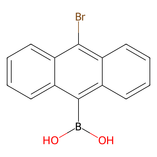 10-溴蒽-9-硼酸(含不等量的酸酐),641144-16-3,≥98%,阿拉丁产品图