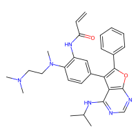 N-(2-{[2-(Dimethylamino)ethyl](methyl)amino}-5-[6-phenyl-4-(propan-2-ylamino)furo[2,3-d]pyrimidin-5-yl]phenyl)prop-2-enamide，Moligand™，阿拉丁