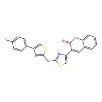 3-[2-(4-p-Tolyl-thiazol-2-ylmethyl)-thiazol-4-yl]-chromen-2-one，402954-69-2，阿拉丁