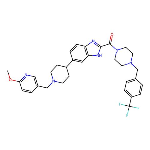 (6-(1-((6-Methoxypyridin-3-yl)methyl)piperidin-4-yl)-1H-benzo[d]imidazol-2-yl)(4-(4-(trifluoromethyl)benzyl)piperazin-1-yl)methanone，1640294-29-6，阿拉丁产品图