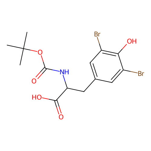 Boc-3,5-二溴-D-酪氨酸,204692-75-1,97%,阿拉丁产品图