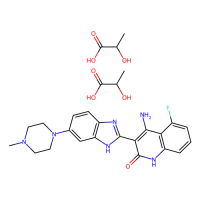 Dovitinib (TKI-258) Dilactic Acid,抑制剂,852433-84-2,≥98%,阿拉丁