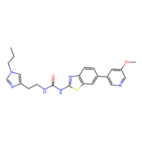 1-[6-(5-methoxypyridin-3-yl)-1,3-benzothiazol-2-yl]-3-[2-(1-propylimidazol-4-yl)ethyl]urea，Moligand™，阿拉丁