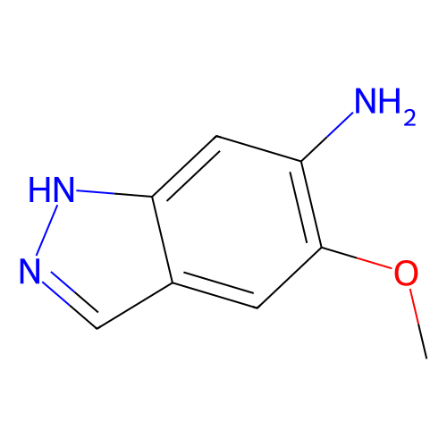 5-methoxy-1H-indazol-6-amine，1892854-32-8，97%，阿拉丁产品图