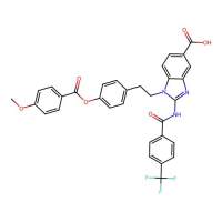 1-[2-[4-[(4-Methoxyphenyl)-oxomethoxy]phenyl]ethyl]-2-[[oxo-[4-(trifluoromethyl)phenyl]methyl]amino]-5-benzimidazolecarboxylic acid，1228216-68-9，阿拉丁
