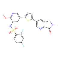 2,4-difluoro-N-[2-methoxy-5-[5-(6-methyl-7-oxo-5H-pyrrolo[3,4-b]pyridin-3-yl)thiophen-2-yl]pyridin-3-yl]benzenesulfonamide，Moligand™，阿拉丁