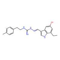 N-[(E)-[(7-ethyl-5-hydroxy-1H-indol-3-yl)methylidene]amino]-N'-[2-(4-methylphenyl)ethyl]guanidine，Moligand™，阿拉丁