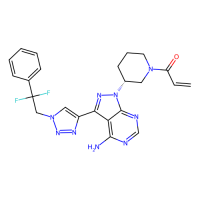 (R)-1-(3-(4-Amino-3-(1-(2,2-difluoro-2-phenylethyl)-1H-1,2,3-triazol-4-yl)-1H-pyrazolo[3,4-d]pyrimidin-1-yl)piperidin-1-yl)prop-2-en-1-one，Moligand™，阿拉丁