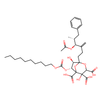 (6R,7R)-1-[(4S,5R)-4-(acetyloxy)-5-benzyl-3-methylidenehexyl]-6-{[(decyloxy)carbonyl]oxy}-4,7-dihydroxy-2,8-dioxabicyclo[3.2.1]octane-3,4,5-tricarboxylic acid，Moligand™，阿拉丁