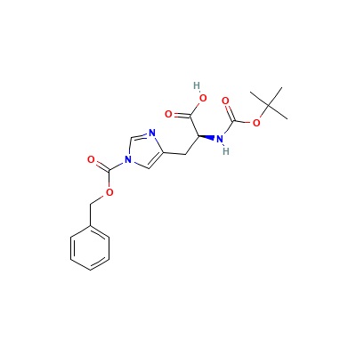 N-(叔丁氧基羰基)-N'(苄氧羰基)-L-组氨酸,50305-43-6,≥97%,阿拉丁产品图
