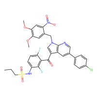 N‐{3‐[5‐(4‐chlorophenyl)‐1‐[(4,5‐dimethoxy‐2‐nitrophenyl)methyl]‐1H‐pyrrolo[2,3‐b]pyridine‐3‐carbonyl]‐2,4‐difluorophenyl}propane‐1‐sulfonamide，Moligand™，阿拉丁