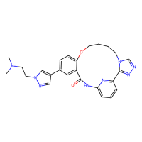 15-[1-[2-(dimethylamino)ethyl]pyrazol-4-yl]-11-oxa-3,4,6,19,24-pentazatetracyclo[18.3.1.02,6.012,17]tetracosa-1(24),2,4,12(17),13,15,20,22-octaen-18-one，Moligand™，阿拉丁