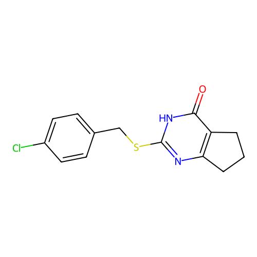 2-[(4-Chlorophenyl)methylthio]-1,5,6,7-tetrahydrocyclopenta[d]pyrimidin-4-one，阿拉丁产品图