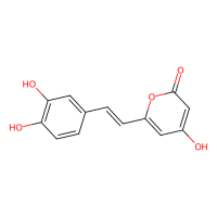 6-[(1E)-2-(3,4-二羟基苯基)乙烯基]-4-羟基-2H-吡喃-2-酮（Hispidin），555-55-5，≥97%，阿拉丁