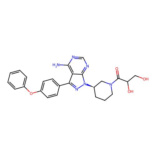 Dihydrodiol-Ibrutinib，1654820-87-7，10mM in DMSO，阿拉丁产品图