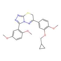 6-[3-(cyclopropylmethoxy)-4-methoxyphenyl]-3-(2,5-dimethoxyphenyl)-7H-[1,2,4]triazolo[3,4-b][1,3,4]thiadiazine，1172617-14-9，阿拉丁
