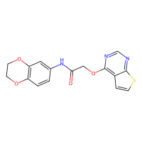 N-(2,3-dihydro-1,4-benzodioxin-6-yl)-2-{thieno[2,3-d]pyrimidin-4-yloxy}acetamide，756857-71-3，≥98%，阿拉丁