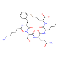 [(1S)-1-[[(2S)-2-[[(2S)-5-amino-2-[[(2S)-2-[[(2S)-2-(6-aminohexanoylamino)-3-phenylpropanoyl]amino]-3-hydroxypropanoyl]amino]-5-oxopentanoyl]amino]hexanoyl]amino]-4-bromobutyl]boronic acid，Moligand™，阿拉丁