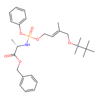 Benzyl ((((E)-4-((tert-Butyldimethylsilyl)oxy)-3-methylbut-2-en-1-yl)oxy)(phenoxy)phosphoryl)-L-alaninate，Moligand™，阿拉丁