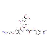 3-(4,5-dimethoxy-2-nitrophenyl)butan-2-yl 2-[[4-(3-azidopropoxy)-2,6-dimethylbenzoyl]amino]-3-[[2-[[3-(diaminomethylideneamino)benzoyl]amino]acetyl]amino]propanoate，Moligand™，阿拉丁