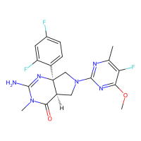 (4aR,7aS)-2-amino-7a-(2,4-difluorophenyl)-6-(5-fluoro-4-methoxy-6-methylpyrimidin-2-yl)-3-methyl-5,7-dihydro-4aH-pyrrolo[3,4-d]pyrimidin-4-one，Moligand™，阿拉丁
