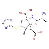 Bicyclo(3.1.0)hexane-2,6-dicarboxylic acid, 2-(((2S)-2-amino-1-oxopropyl)amino)-4-(1H-1,2,4-triazol-5-ylthio)-, (1R,2S,4R,5R,6R)-，1311385-35-9，阿拉丁