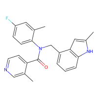 N-(4-fluoro-2-methylphenyl)-3-methyl-N-[(2-methyl-1H-indol-4-yl)methyl]pyridine-4-carboxamide，Moligand™，阿拉丁