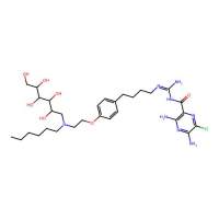3,5-diamino-6-chloro-N-[N'-[4-[4-[2-[hexyl-[(2S,4R,5R)-2,3,4,5,6-pentahydroxyhexyl]amino]ethoxy]phenyl]butyl]carbamimidoyl]pyrazine-2-carboxamide，阿拉丁