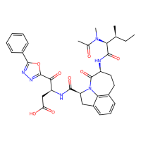 (3S)-3-[[(2S,11S)-11-[[(2S,3S)-2-[acetyl(methyl)amino]-3-methylpentanoyl]amino]-12-oxo-1-azatricyclo[6.4.1.04,13]trideca-4,6,8(13)-triene-2-carbonyl]amino]-4-oxo-4-(5-phenyl-1,3,4-oxadiazol-2-yl)butanoic acid，Moligand™，阿拉丁