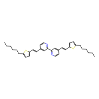 4,4'-bis(E)-2-(5-己基噻吩-2-基)乙烯基-2,2'-联吡啶,71879-15-7,≥99%(HPLC),阿拉丁
