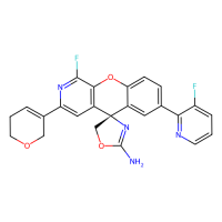 (4S)-3'-(3,6-dihydro-2H-pyran-5-yl)-1'-fluoro-7'-(3-fluoropyridin-2-yl)spiro[5H-1,3-oxazole-4,5'-chromeno[2,3-c]pyridine]-2-amine，Moligand™，阿拉丁