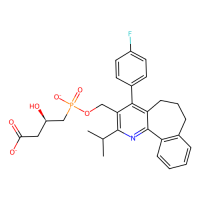 (3R)-4-{[6-(4-fluorophenyl)-4-(propan-2-yl)-3-azatricyclo[9.4.0.0^{2,7}]pentadeca-1(15),2(7),3,5,11,13-hexaen-5-yl]methyl phosphonato}-3-hydroxybutanoate，Moligand™，阿拉丁