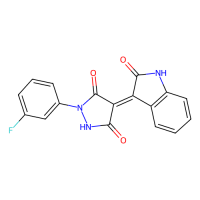 (4Z)-1-(3-fluorophenyl)-4-(2-oxo-1H-indol-3-ylidene)pyrazolidine-3,5-dione，Moligand™，阿拉丁