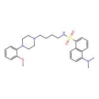5-(Dimethylamino)-N-(4-(4-(2-methoxyphenyl)piperazin-1-yl)butyl)naphthalene-1-sulfonamide,390803-39-1,阿拉丁