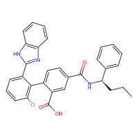 2-[2-(1H-benzimidazol-2-yl)-6-chlorophenyl]-5-[[(1R)-1-phenylbutyl]carbamoyl]benzoic acid，Moligand™，阿拉丁